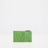 Portacarte con cerniera DOTTI <br>Coccodrillo verde